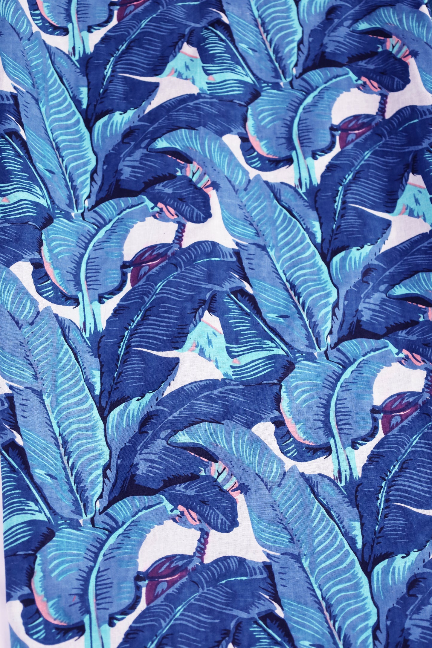 A close up of N Faria Blue Leaf Luxe PJ
