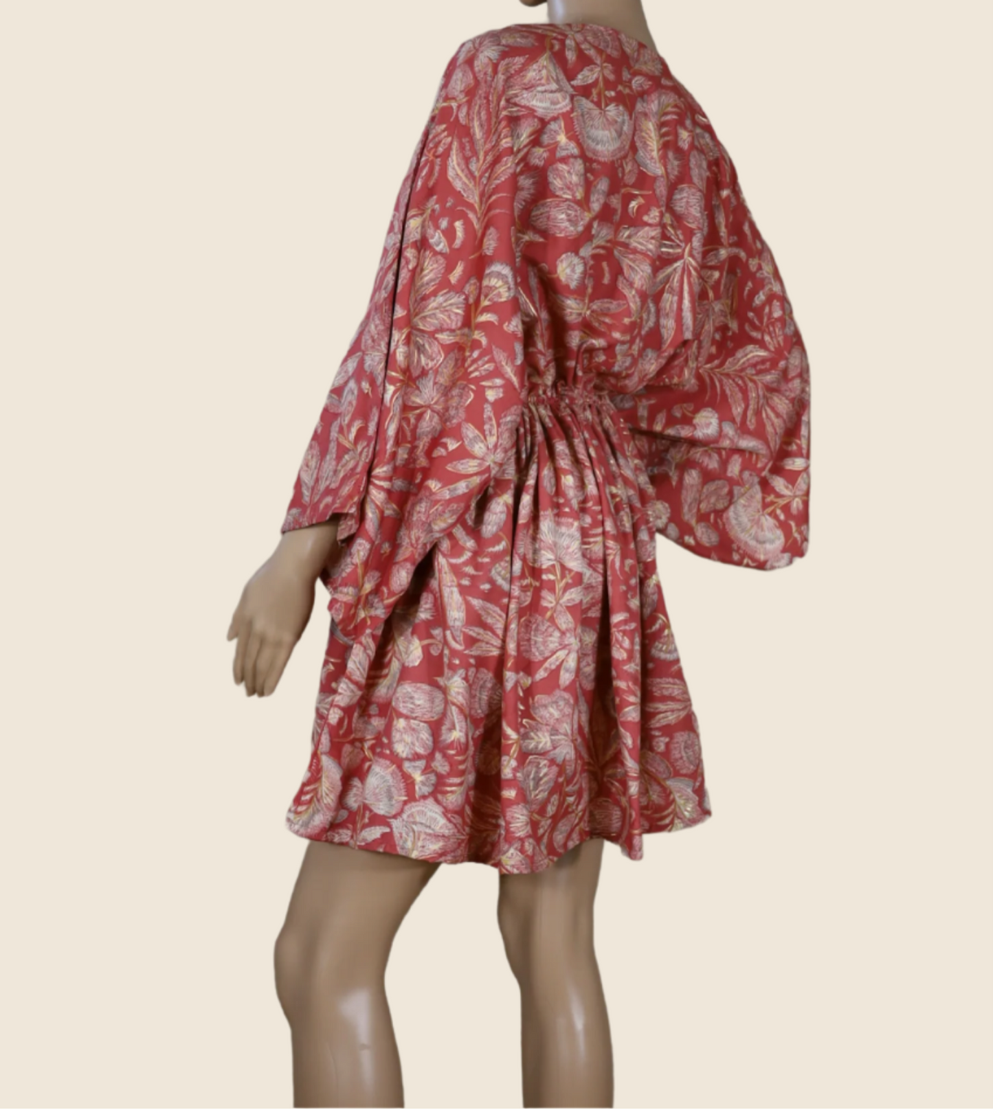 Back view of The Solace Kaftan by N Faria, above-knee relaxed fit